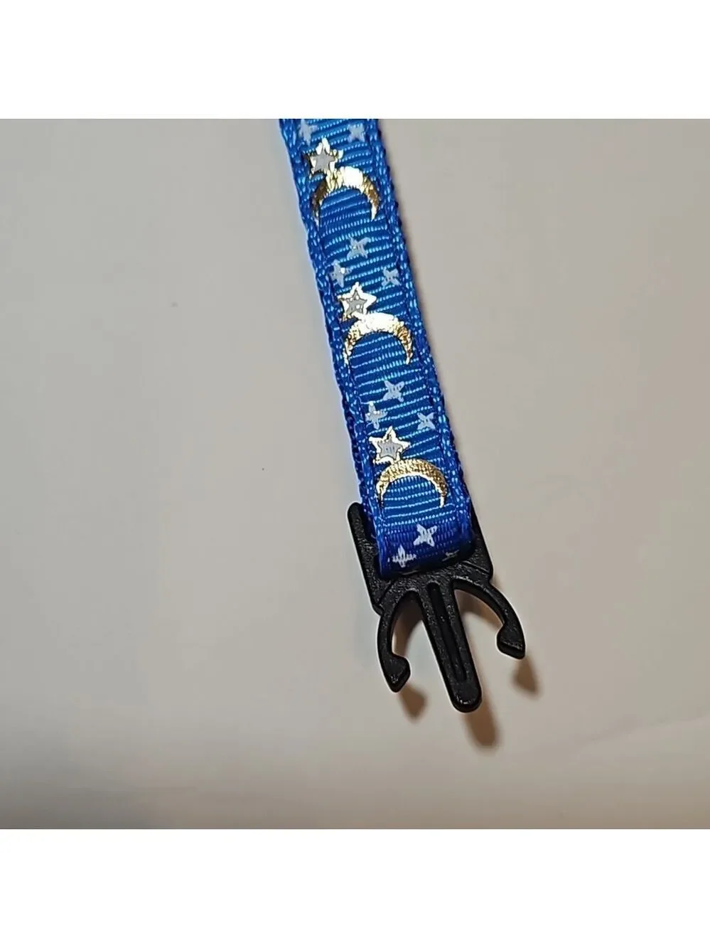 1- Cat Collar Stars and Moon, Reflective with Bell, Solid & Safe , Nylon, Pet